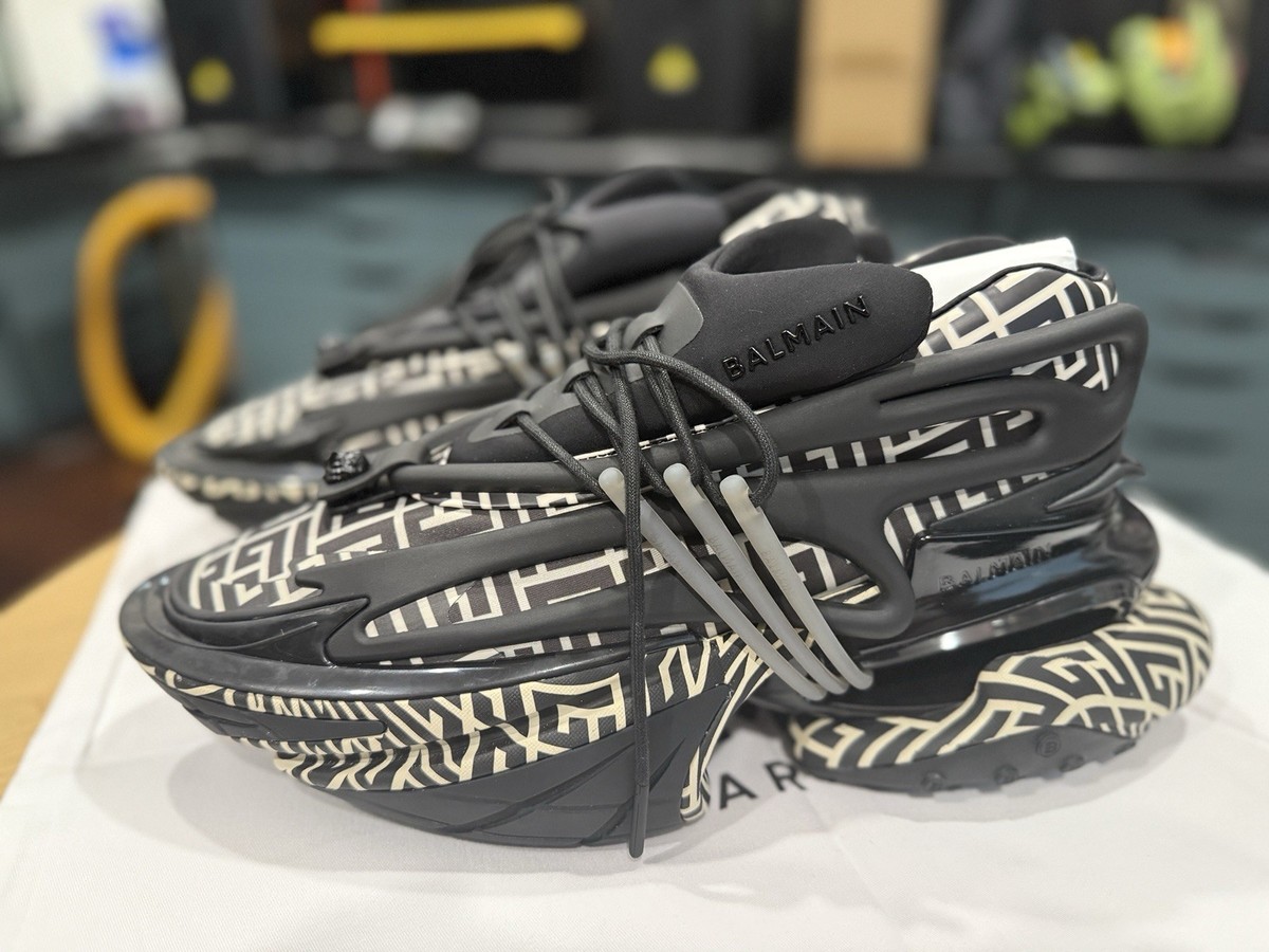 Balmain Unicorn Sneaker Men's 13 46EU Monogram VNDS Replacement