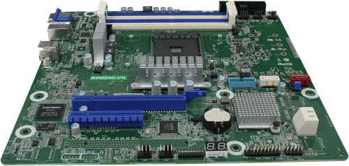 ASRock Rack B450D4U-V1L Micro ATX Mainboard - Sockel AM4 4x DDR4 RAM +I/O Shield
