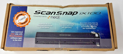 Fujitsu Scansnap iX100 Wireless Mobile Portable Scanner for Mac or PC