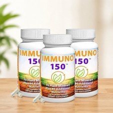 3 Pack Immuno 150, Immune Support Supplement, Packed with 70 Plant Minerals--++