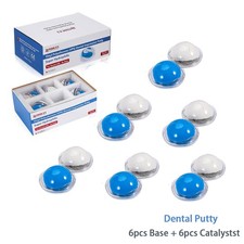 Dental Impression Material Dental Putty Fast VPS PVS 6 Base  6 Catalyst New