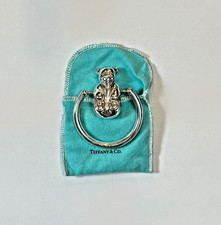 Tiffany Co Sterling Silver Spinning Teddy Bear Teether Baby Rattle