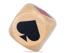 Premium Trump Marker Dice Big Size 1.57'' 4cm Euchre Indicator,Wooden 1pc