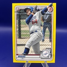 2020 Bowman /75 Miguel Vargas 1st Yellow Bowman #BP-131 RC Rookie 