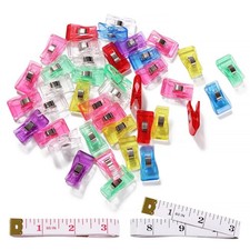 40 Pezzi 3.3x1.8x1.1 cm Clip per Cucire Plastica Mollette da Cucito