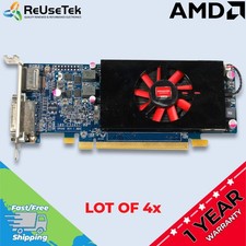 Lot of 4 AMD Radeon HD 7570 1GB GDDR5 Low Profile Graphics Card DP, DVI  KFWWP