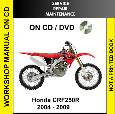 HONDA CRF250サービスマニュアル HONDA CRF250R 2004 2005 2006 2007 2008 2009 SERVICE REPAIR SHOP