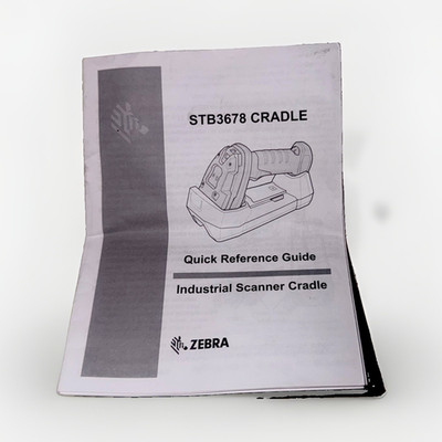 Zebra STB3678 USB Industrial Scanner Cradle Charger w/ Power Adapter & Cable