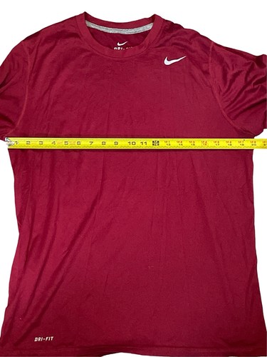 Nike Dri-Fit Camicia Uomo Rossa Grande Manica Lunga - Foto 3 di 4