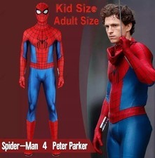 2026 Spiderman 4 Brand New Day Jumpsuit Cosplay Costume Adult Kid Suit Halloween