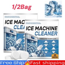 Ice Machine Cleaner Maker Descaler - 12/24 Clean Tablets Hot 2026