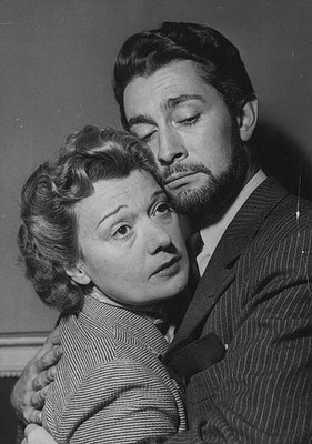 actors Jean Claude Pascal Edwige Feuillere in an embrace as they a- Old Photo