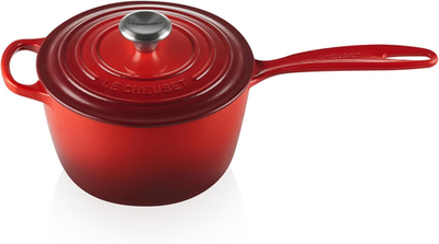 Le Creuset Cast Iron Signature Saucepan - Cerise (LS2518-1867SS
