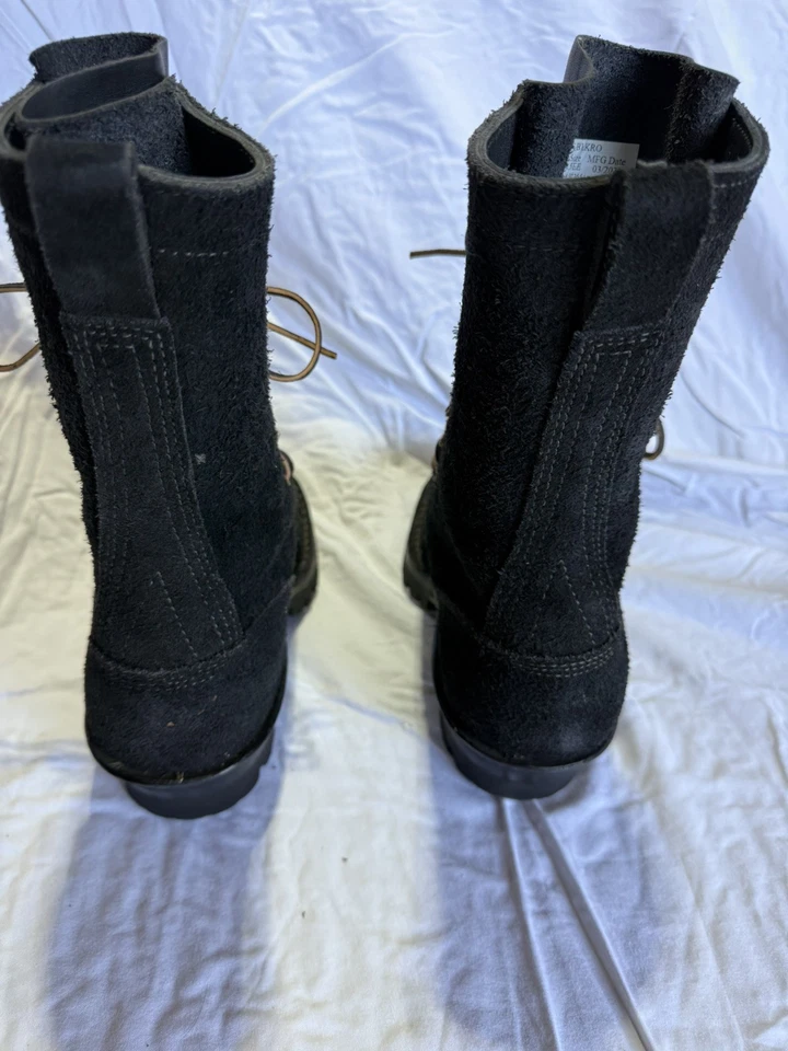 Botas White’s C409V Smokejumper Talla: 5.5EE Negras Roughout – Hechas a Mano Foto 4 de 4