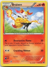 Braixen 12/124 Uncommon Fates Collide Pokemon Near Mint