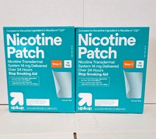 Lot Of 2 - 28 Up Up Target Nicotine Patch Patches Step 2 - 14mg Exp: 11/2026