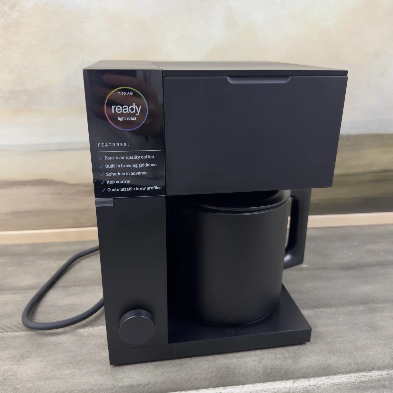 Williams Sonoma Fellow Aiden Precision Coffee Maker Matte Black Scuffed Read