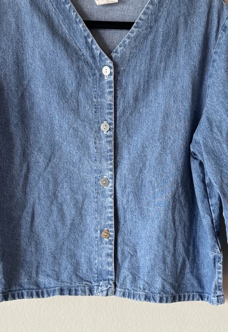Vintage BTB Better Than Basic Button Front Denim … - image 3