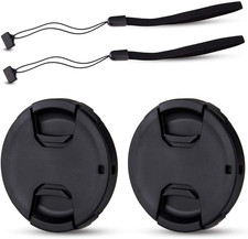 2-Pack 58Mm Front Lens Cap Cover for Canon EOS Rebel T7 T6 T5 T100 4000D T8I T7I