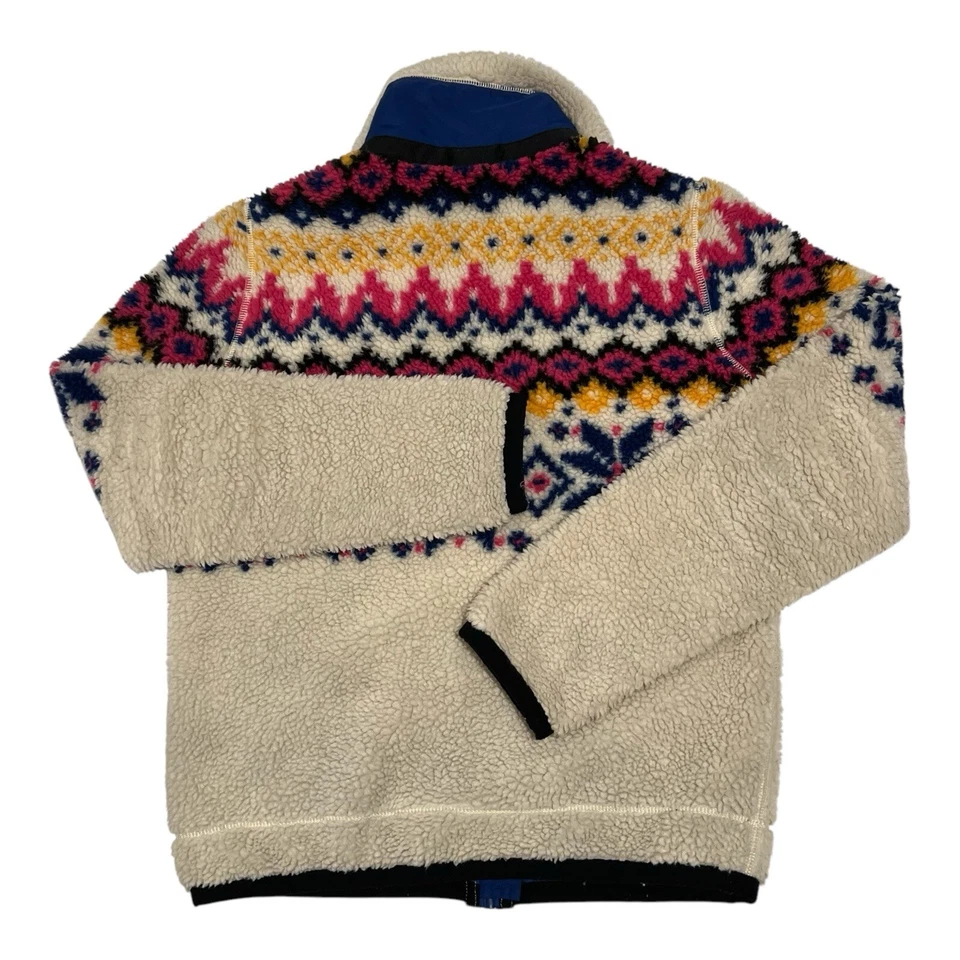 Polo Ralph Lauren Women's Sherpa Fleece Ski Jacket XS Multicolor Fair Isle - Image 3 of 4