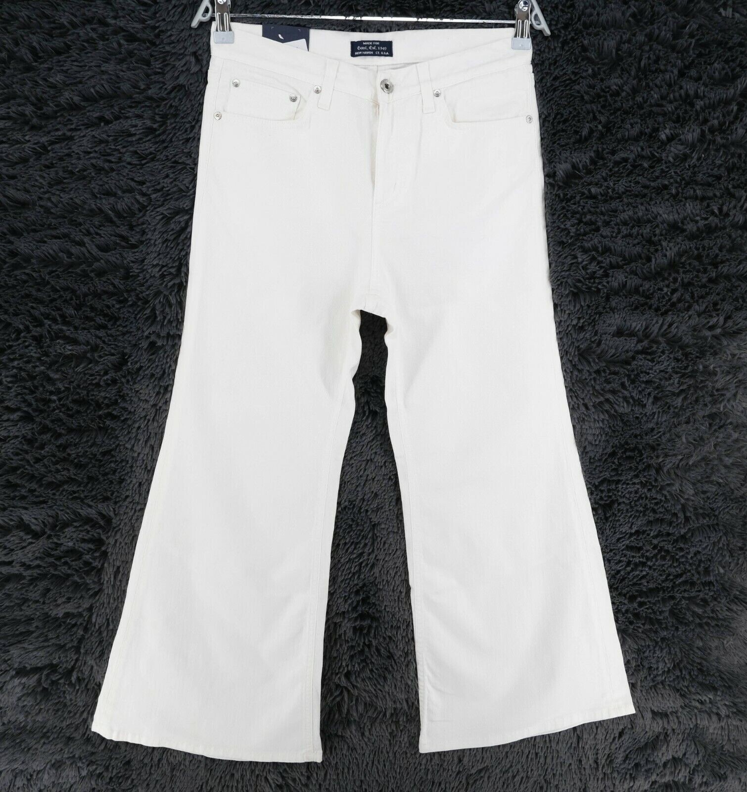 GANT White High Waist Relaxed Bootcut Fit Twill Jeans Size W27 L30 | eBay