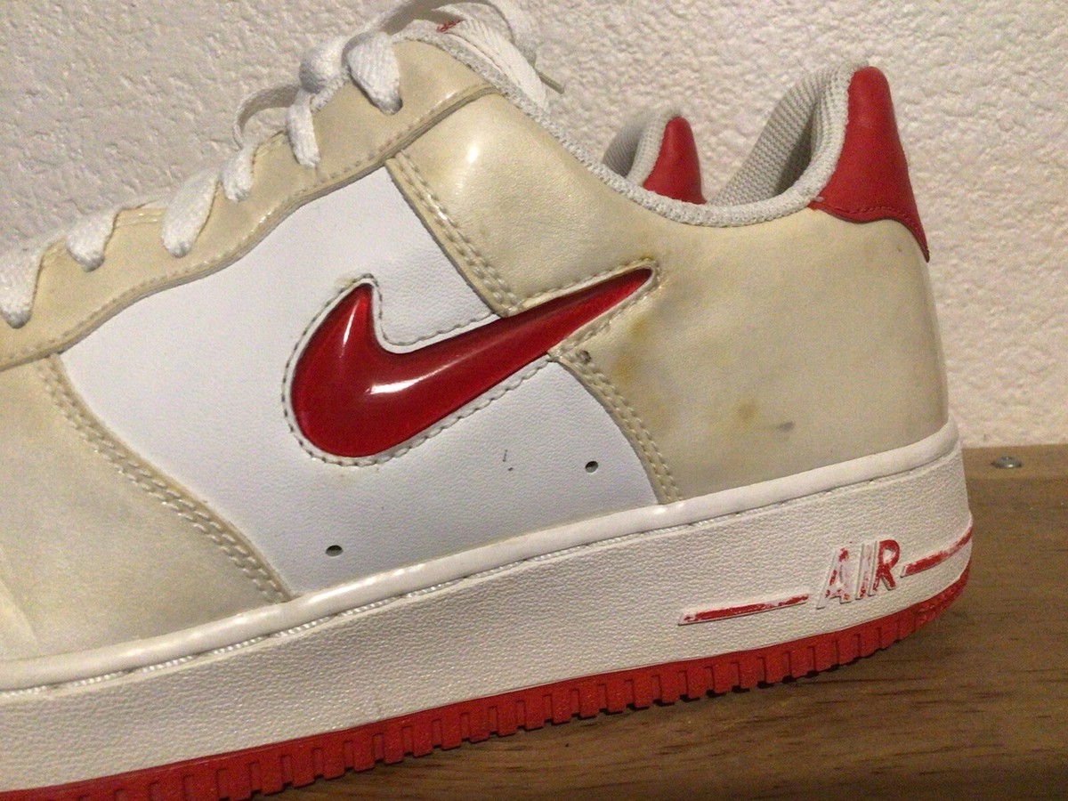 Nike Air Force 1 Low Jewel White University Red 2012 Shoes Mens 12 488298-117 Nike Air Force 1 Jewel Low Red for Sale | Authenticity  main image 4