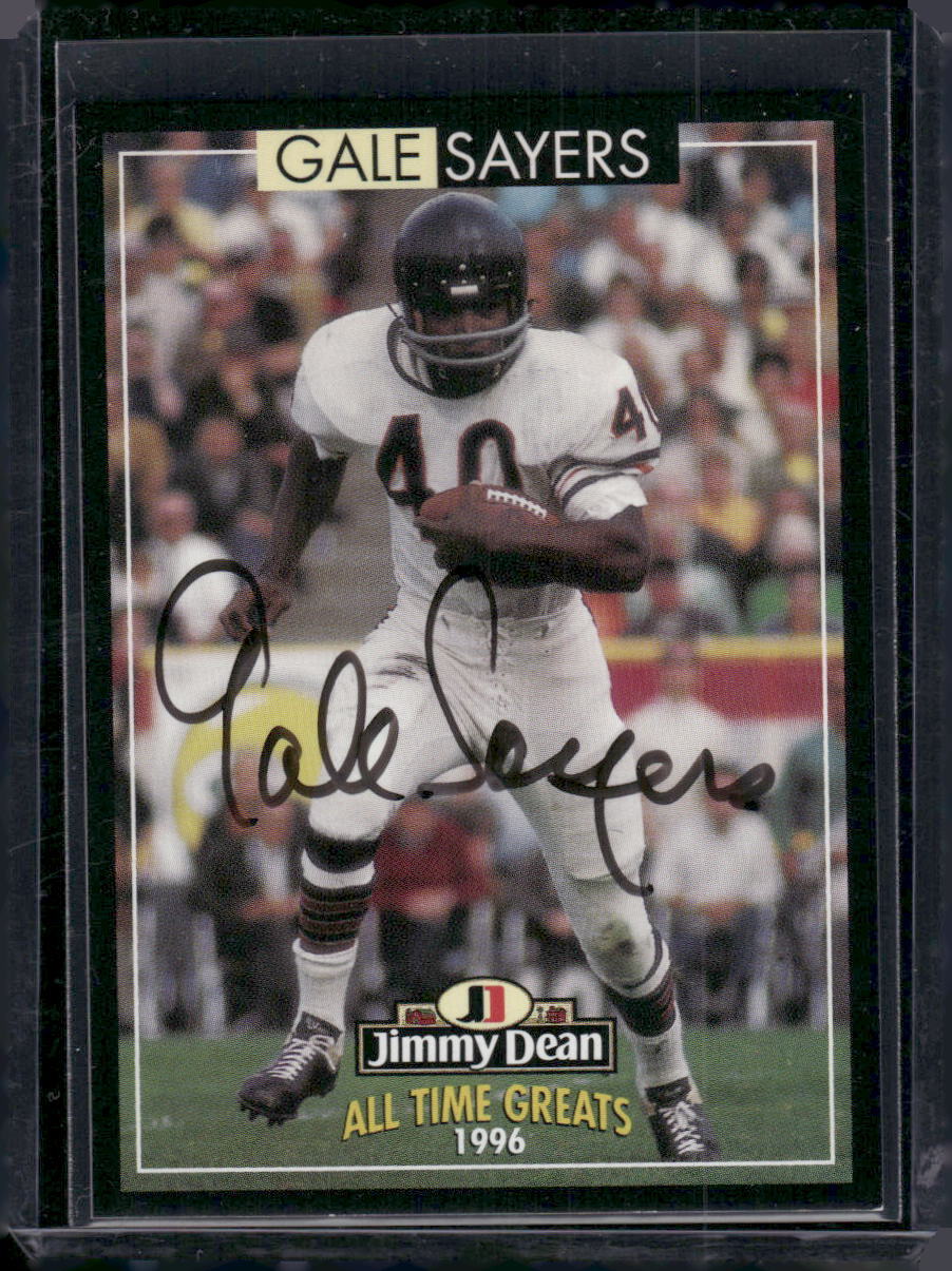 1996 Jimmy Dean AllTime Greats 3 Gale Sayers Mail Away Autographs eBay