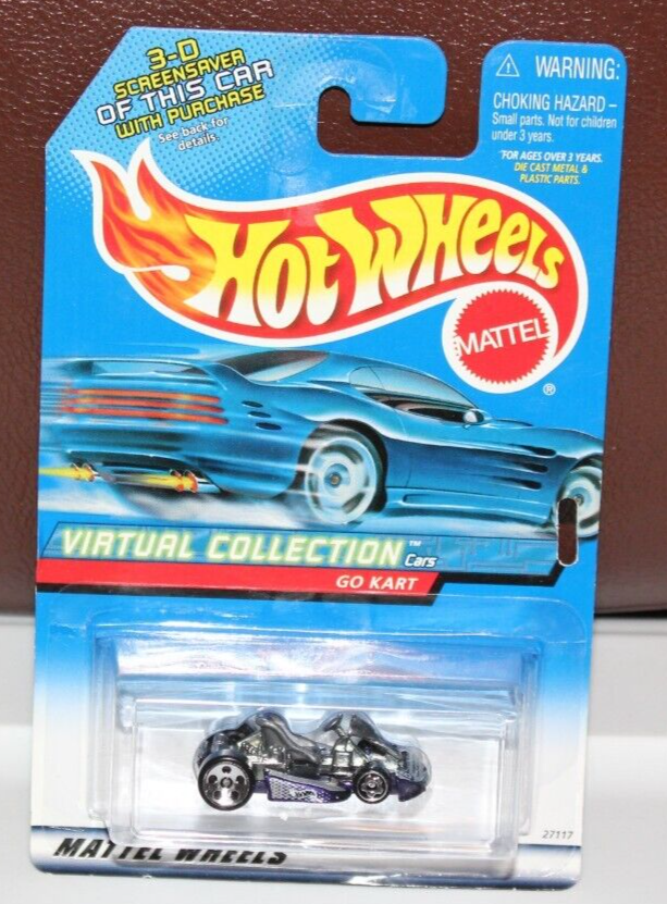 1999 Hot Wheels Virtual Collection •Go Kart • #151 • Kieran Racing • Dark Purple