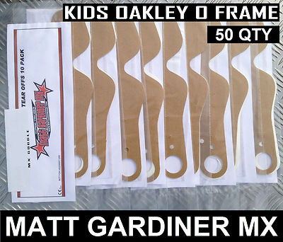 50 Mengen Zum Abreißen Passend Für Kinder Oakley O-Frame Motocross MX Brille Osx