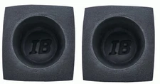 Speaker Baffles Universal 6.5" Black Round Foam Bass Reflex Acoutstic Car Audio