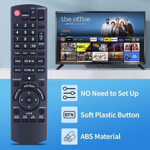 New N2QAYB000394 For Panasonic Audio System Remote Control SC-HC3 SCHC3 - Picture 3 of 7