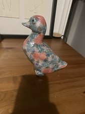 Park Rose Bridlington Pottery Duck Ornament Multi Coloured