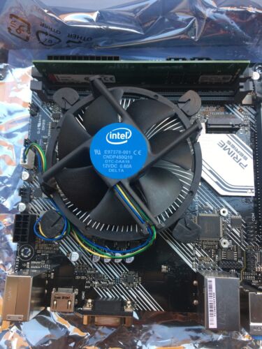 CPU Intel Core i3-10100 + ASUS PRIME H410I-PLUS LGA1200 + SSD + RAM - Afbeelding 1 van 11