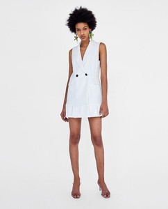 zara vest dress