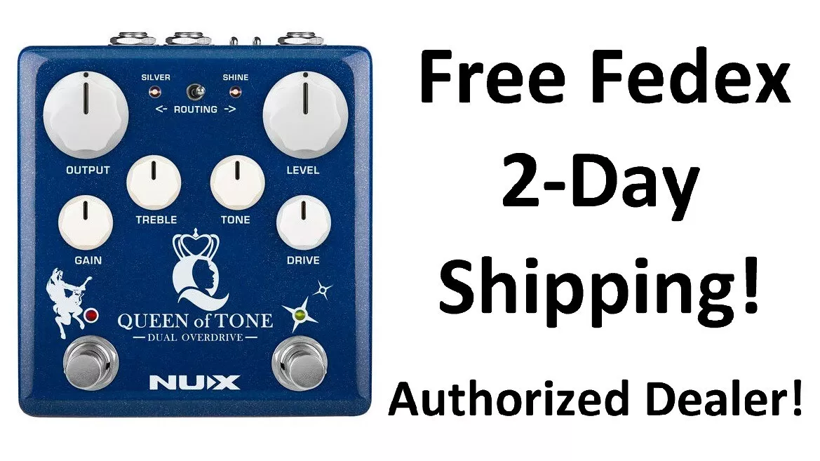 New NUX NDO-6 Queen of Tone Dual Overdrive Guitar Effects Pedal | eBay