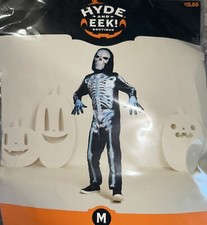 Kids' X-Ray Skeleton Halloween Costume Hyde and Eek Boutique Size Medium 8-10 