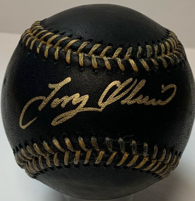 Tony Oliva Autographed Signed Minnesota Twins Twins Hall of Famer official MLB BLACK Baseball - 1964 ROY JSA 