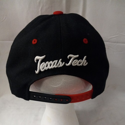 ZEPHYR Texas Tech Red Raiders Snapback Hat Cap 2 Tone Black Red NCAA Adjustable - Picture 4 of 6