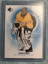 2020-21 SP Hockey Blue Parallel Base Card Pekka Rinne Nashville Predators (SP)