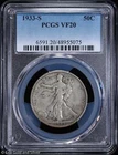 1933-S 50c Walking Liberty Half Dollar PCGS VF 20