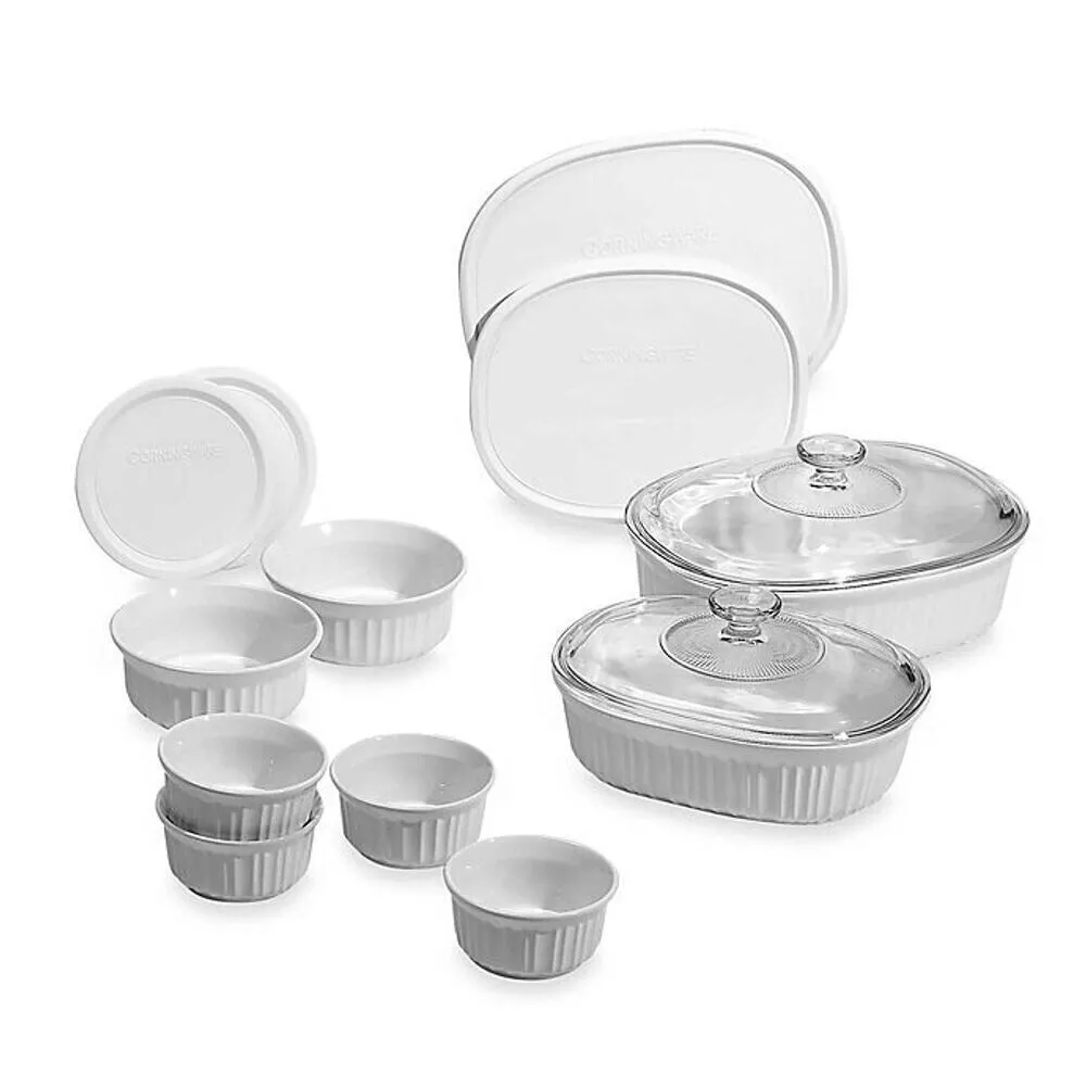 CorningWare French White 20-piece Bakeware Set 