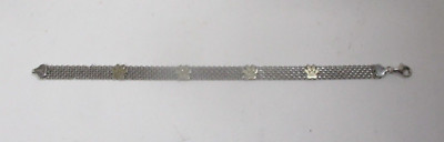 AK Atasay Kuyumculuk Turkey Byzantine Sterling Silver Bracelet with Cat Paws