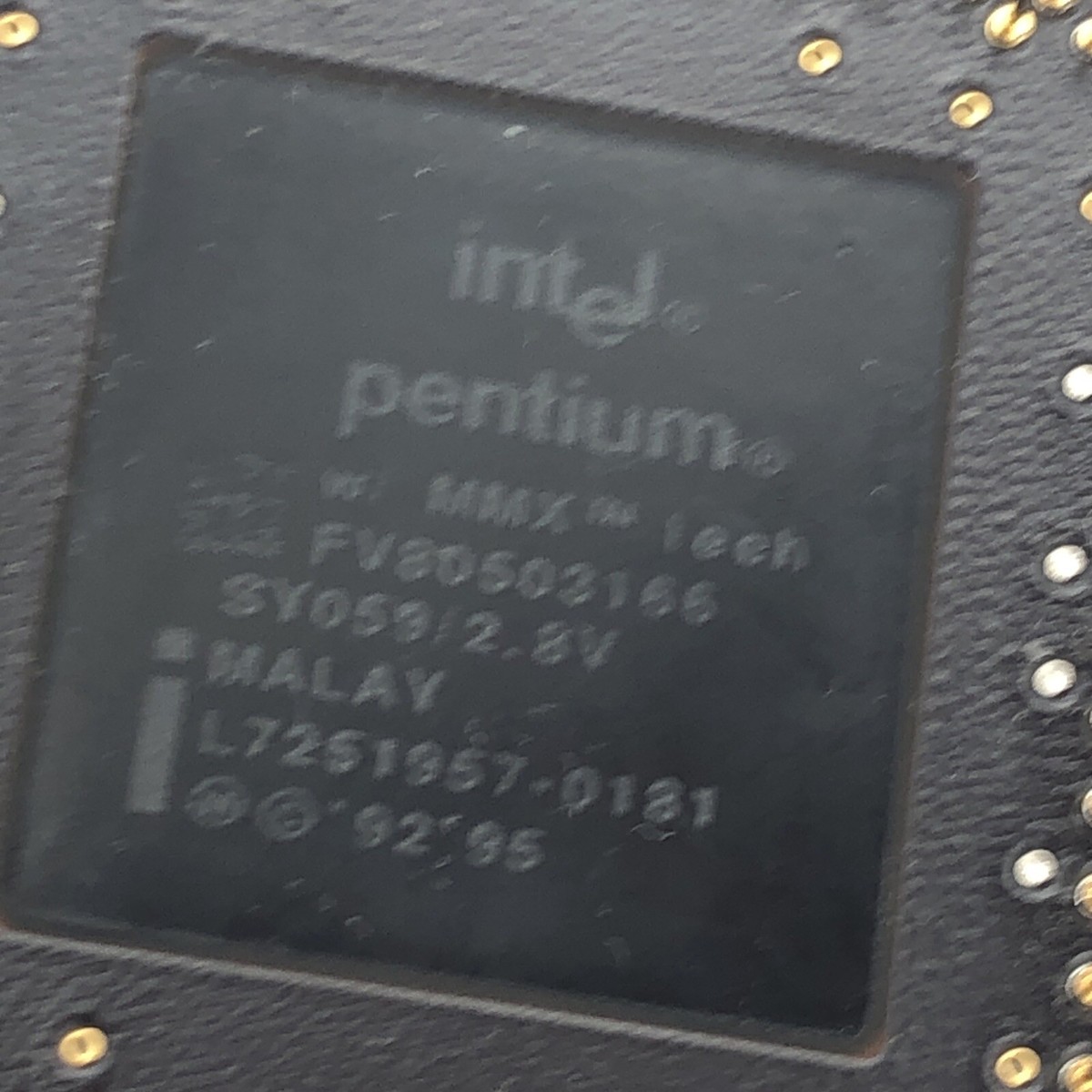 Intel Pentium 166MMX CPU 166 Processor 166MHZ SL27H / SY059