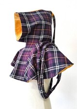 Italian Handmade Medieval Renaissance Fair Cappucio Hood With Liripipi in purple