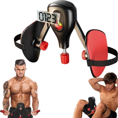 Thigh Master 0-77 lb Adjustable Resistance Inner Exerciser, Black 