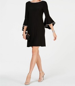 black a line shift dress