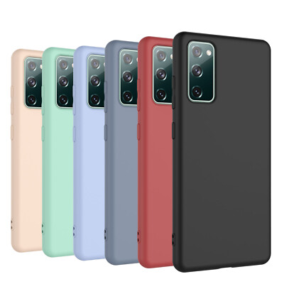 Silicone Case For Samsung Galaxy S20 FE 5G w/Screen Protector Shockproof  Cover