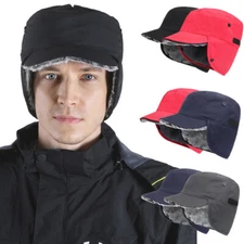 Men Women Winter Hat Fleece Cap Fluffy Windproof Warm Sports Ski Hood w/ Earflap