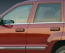 4pc Window Sill Trim Accent Stainless Steel For 2005-2010 Jeep Grand Cherokee