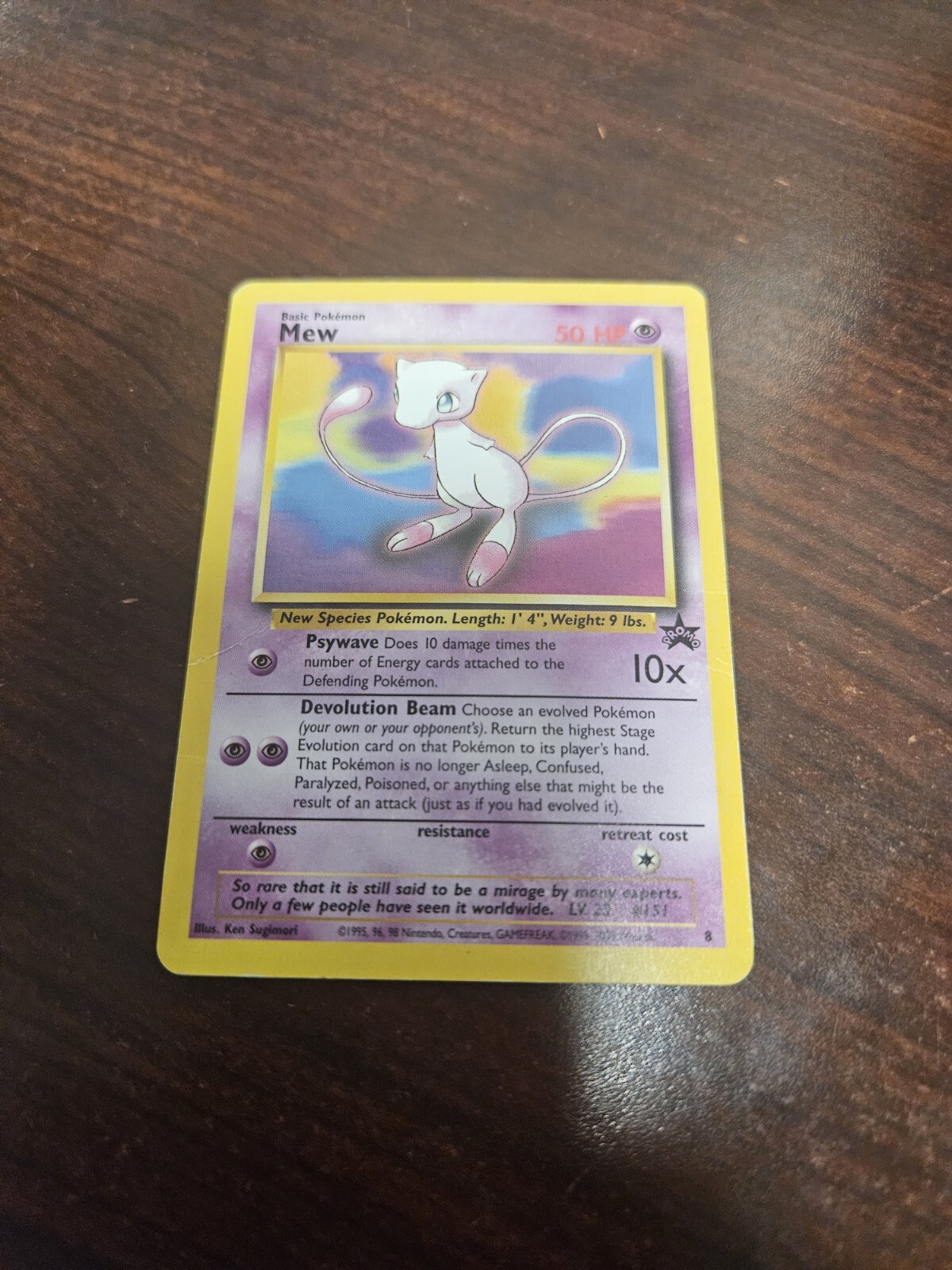 Pokémon TCG Mew Wizards Black Star Promos 8 Regular Promo